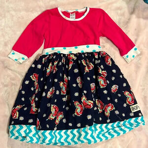 KPea butterfly dress, girls size 4T
